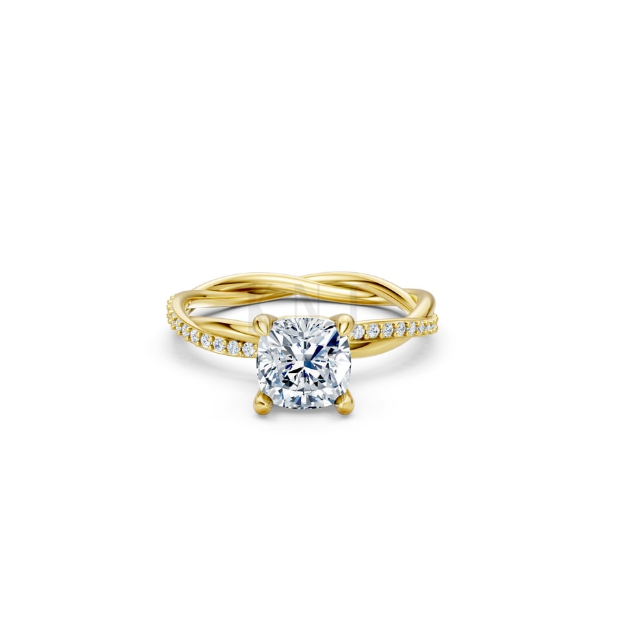 Nhẫn đính hôn đá Moissanite RM3 Vàng Gold thiết kế tinh xảo, độc đáo
