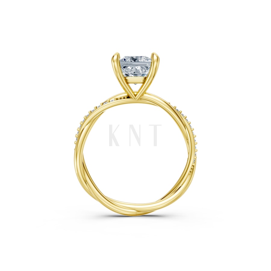 Nhẫn đính hôn đá Moissanite RM5 Vàng Gold thiết kế tinh xảo, độc đáo