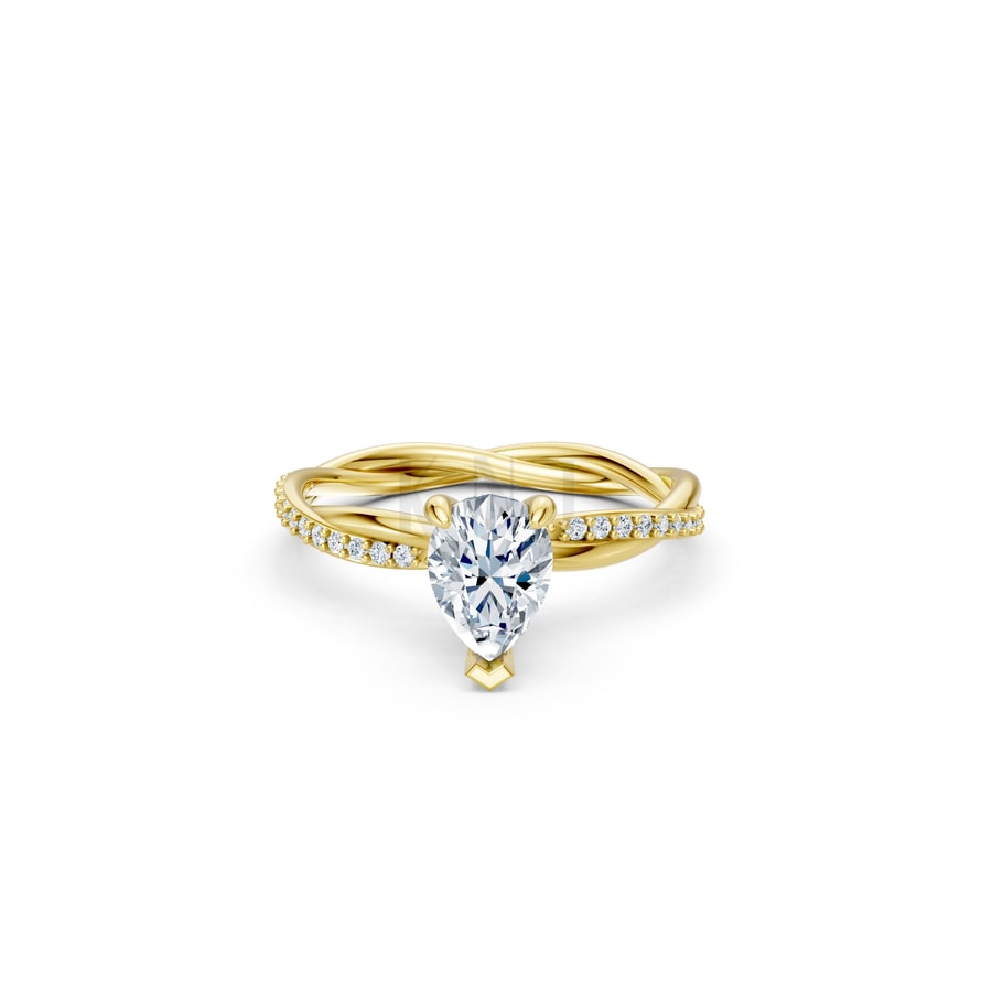 Nhẫn đính hôn đá Moissanite RM7 – AUBREE Vàng Gold thiết kế tinh xảo, độc đáo