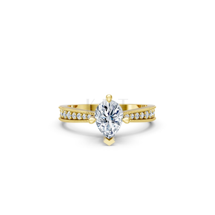 Nhẫn đính hôn đá Moissanite RM8 – ASTRID Vàng Gold thiết kế tinh xảo, độc đáo