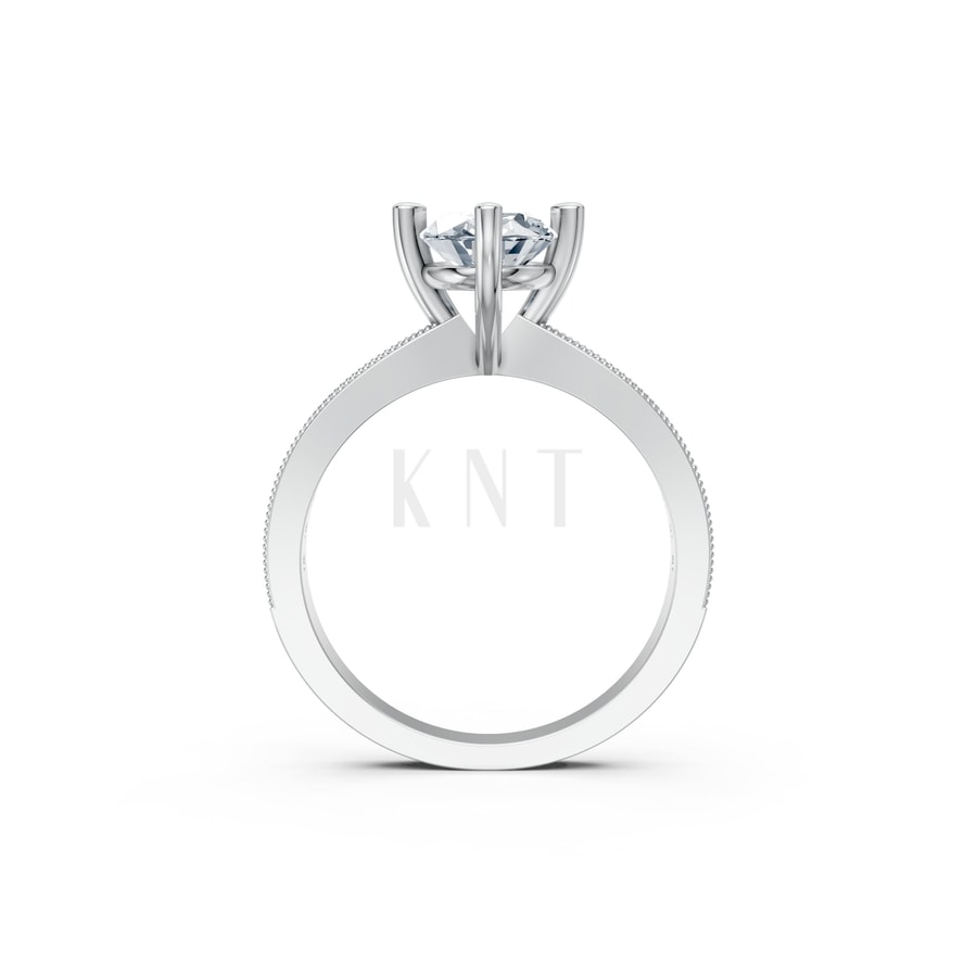 Nhẫn đính hôn đá Moissanite RM9 – ARIN vàng trắng White Gold kiểu dáng cá tính, hiện đại