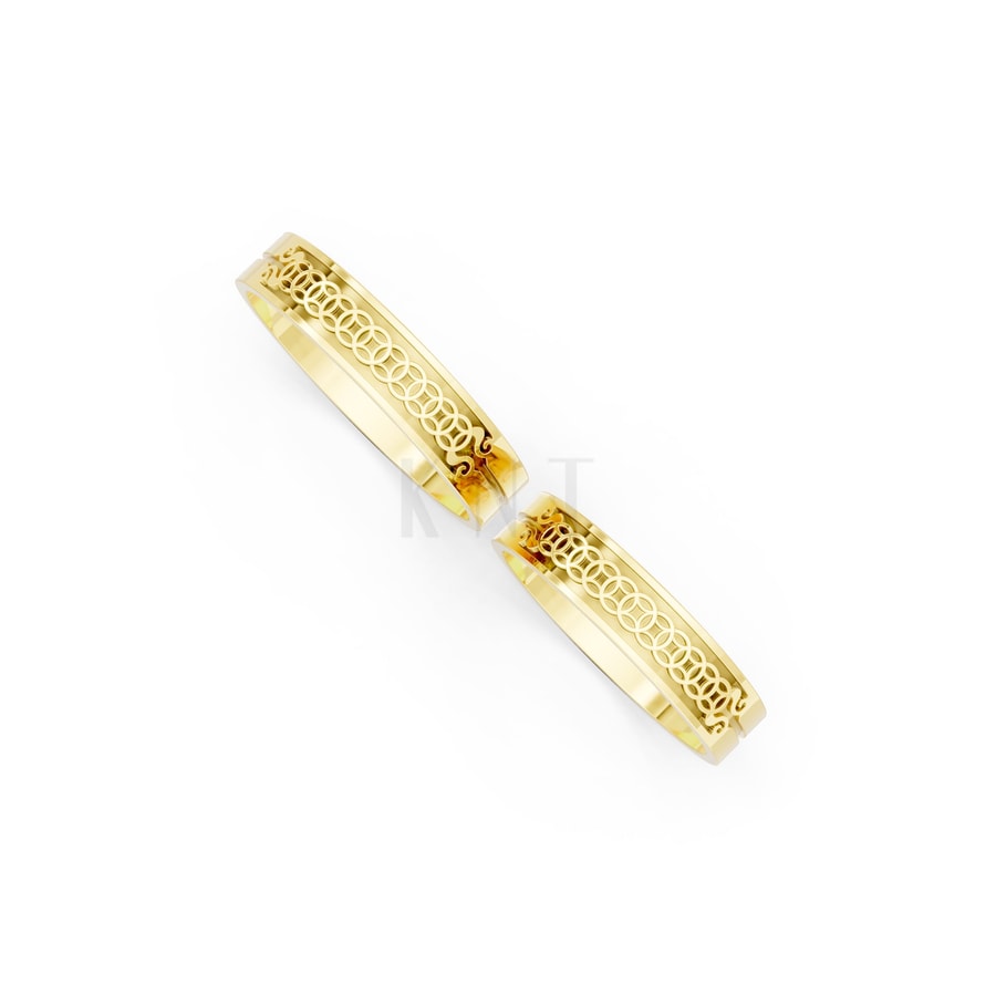 Nhẫn cưới E907 Vàng Gold thiết kế phá cách, sang trọng