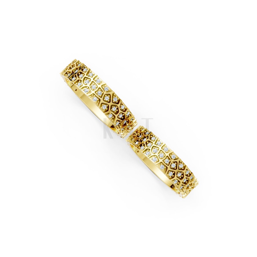 Nhẫn cưới F322 Vàng Gold thiết kế tinh xảo, độc đáo