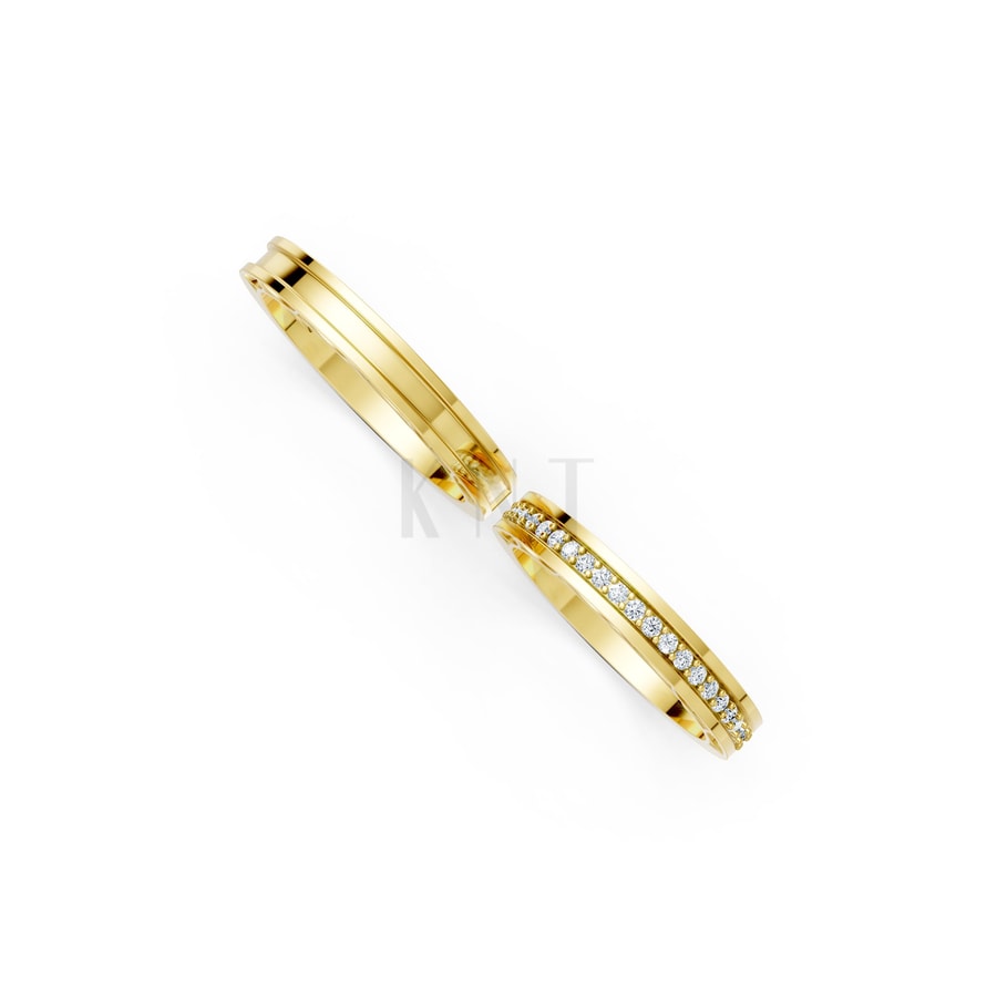 Nhẫn cưới F323 Vàng Gold thiết kế tinh xảo, độc đáo