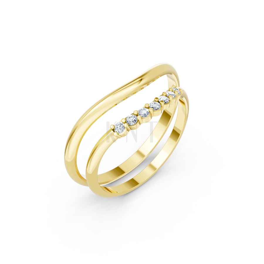 Nhẫn cưới H101 Vàng Gold thiết kế tinh tế, sang trọng