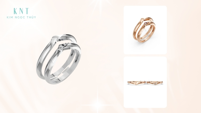 Nhẫn cưới H114