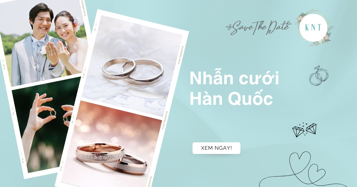 Top 7 mẫu nhẫn cưới Hàn Quốc đẹp nhất 2025