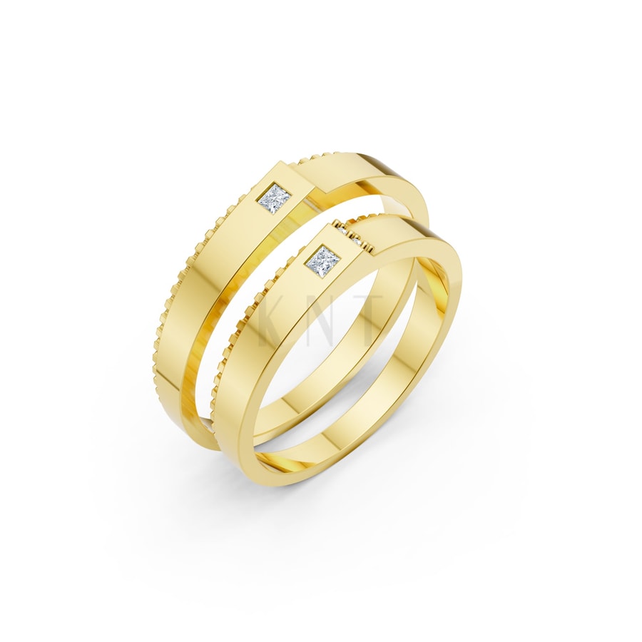 Nhẫn cưới S226 Vàng Gold thiết kế tinh tế, sang trọng