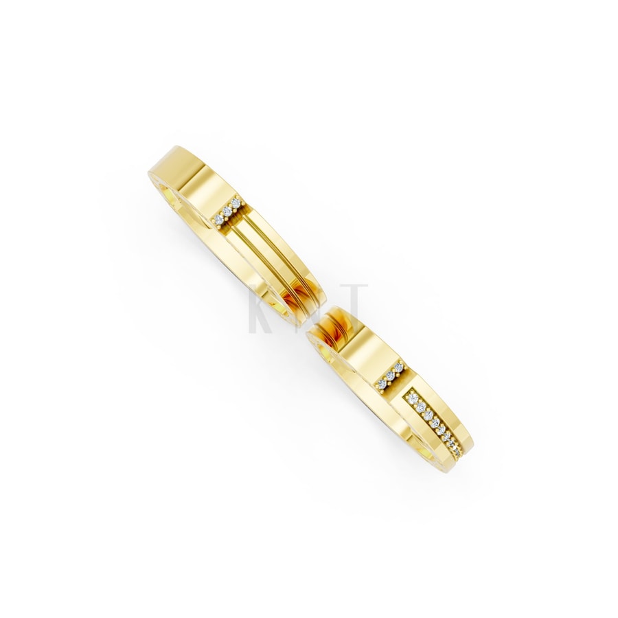 Nhẫn cưới S228 Vàng Gold vàng 10K/14K/18K/607 cao cấp, thanh lịch