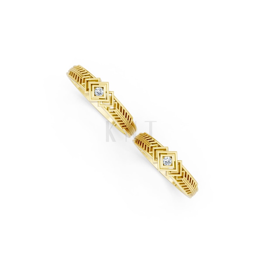 Nhẫn cưới S236 Vàng Gold thiết kế phá cách, sang trọng