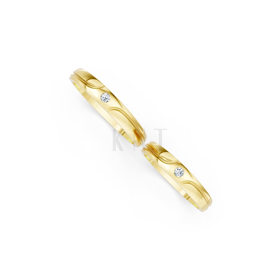 Nhẫn cưới TG9 Vàng Gold thiết kế tinh xảo, độc đáo