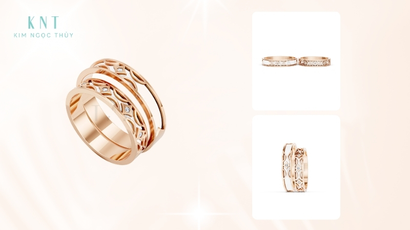 Nhẫn cưới Collab Ceramic E895