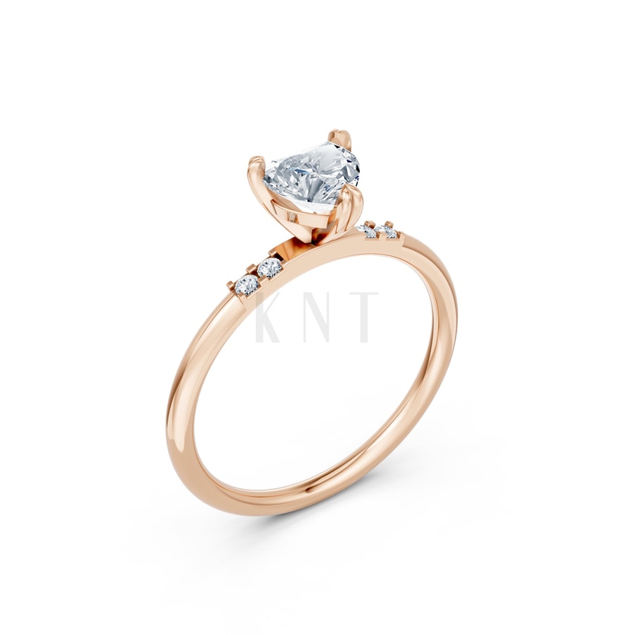 NHẪN NỮ AMERICAN STYLE – RNN49 vàng hồng Rose Gold họa tiết ấn tượng, cá tính