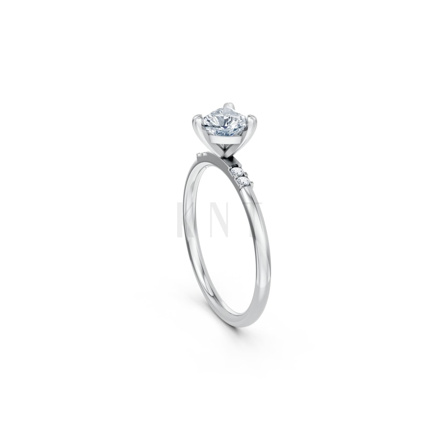 NHẪN NỮ AMERICAN STYLE – RNN49 vàng trắng White Gold kiểu dáng cá tính, hiện đại