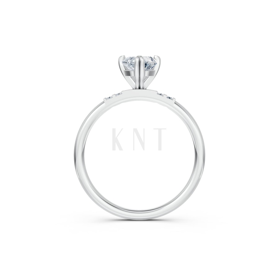 NHẪN NỮ AMERICAN STYLE – RNN49 vàng trắng White Gold thiết kế trẻ trung, hiện đại