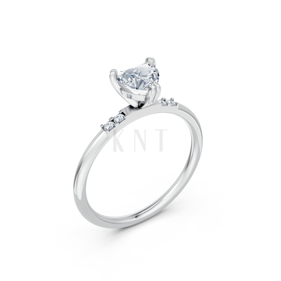 NHẪN NỮ AMERICAN STYLE – RNN49 vàng trắng White Gold kiểu dáng hiện đại, nổi bật