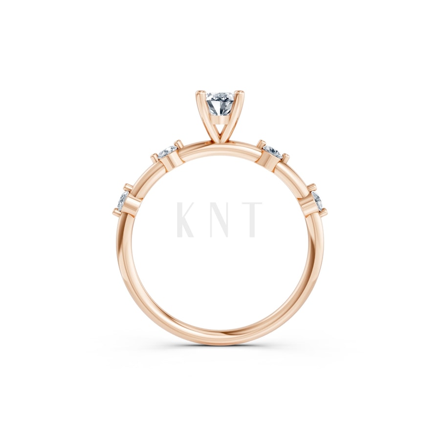 NHẪN NỮ AMERICAN STYLE – RNN53 vàng hồng Rose Gold phong cách trẻ trung, nổi bật