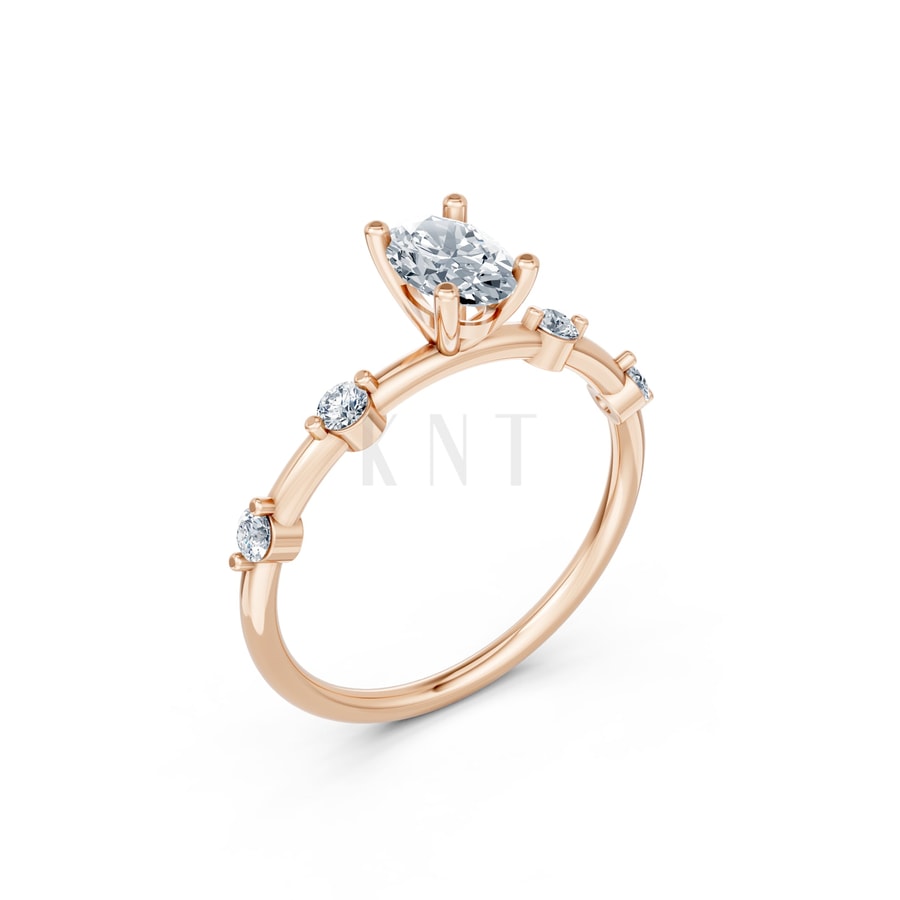 NHẪN NỮ AMERICAN STYLE – RNN53 vàng hồng Rose Gold họa tiết ấn tượng, cá tính