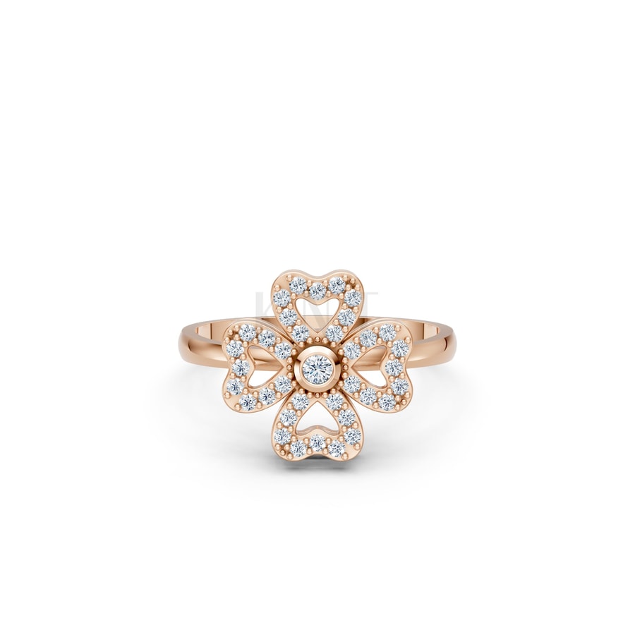 Nhẫn Nữ American Style RNN58 vàng hồng Rose Gold thiết kế đối xứng, phong cách, ấn tượng