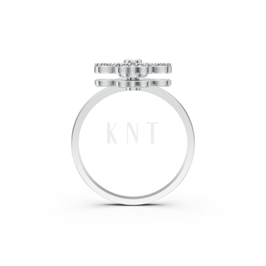 Nhẫn Nữ American Style RNN58 vàng trắng White Gold vàng sáng, đường nét sắc sảo, tinh tế