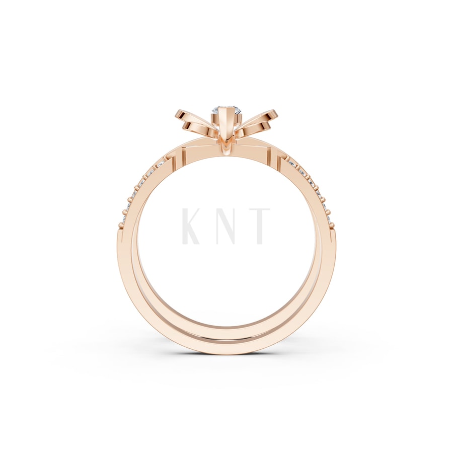 Nhẫn Nữ American Style RNN60 vàng hồng Rose Gold phong cách trẻ trung, nổi bật