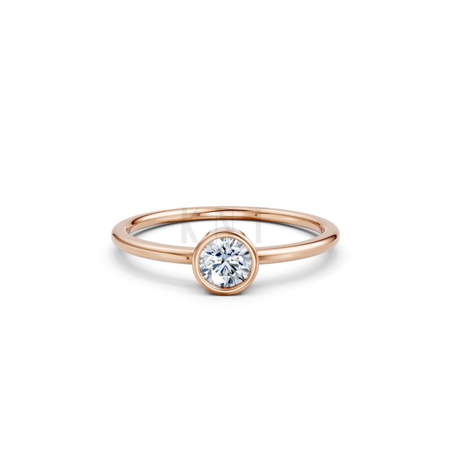 Nhẫn Nữ EURO Style RNN13 vàng hồng Rose Gold thiết kế đối xứng, phong cách, ấn tượng