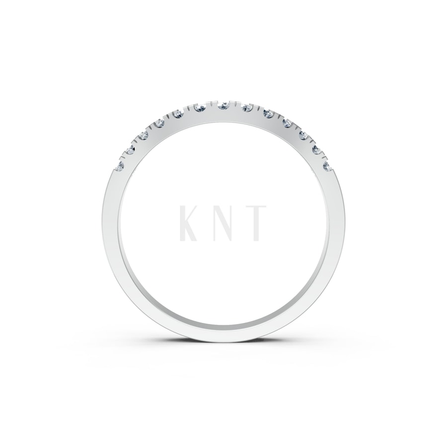 Nhẫn Nữ EURO Style RNN29 vàng trắng White Gold kiểu dáng cá tính, hiện đại