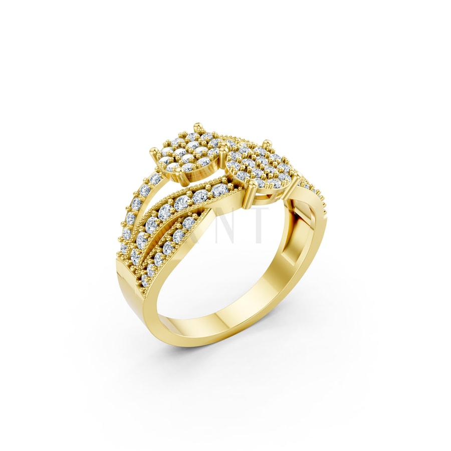 NHẪN NỮ EURO STYLE – RNN32 Vàng Gold thiết kế tinh tế, sang trọng