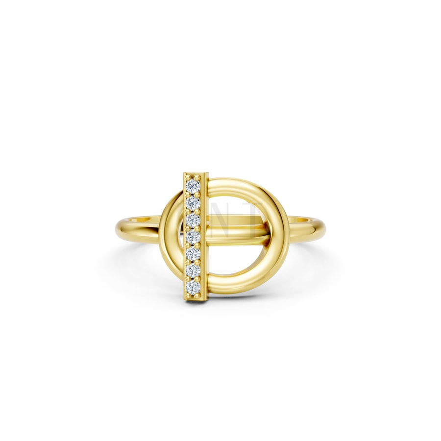 Nhẫn Nữ EURO Style RNN33 Vàng Gold thiết kế tinh xảo, độc đáo