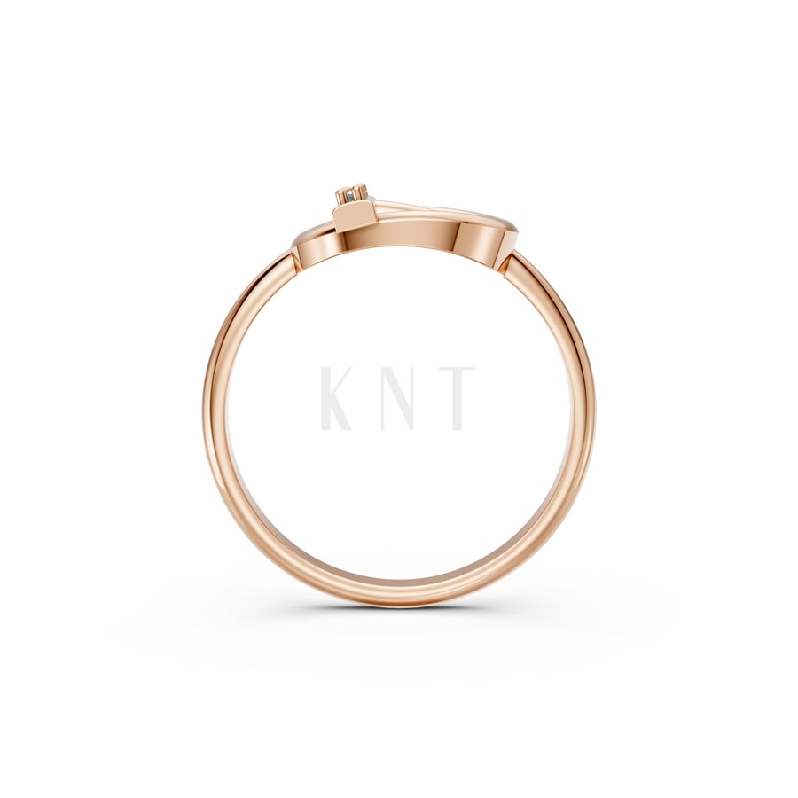 Nhẫn Nữ EURO Style RNN33 vàng hồng Rose Gold vàng đẹp, kiểu dáng trẻ trung, độc đáo