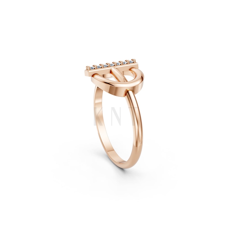 Nhẫn Nữ EURO Style RNN33 vàng hồng Rose Gold phong cách trẻ trung, nổi bật