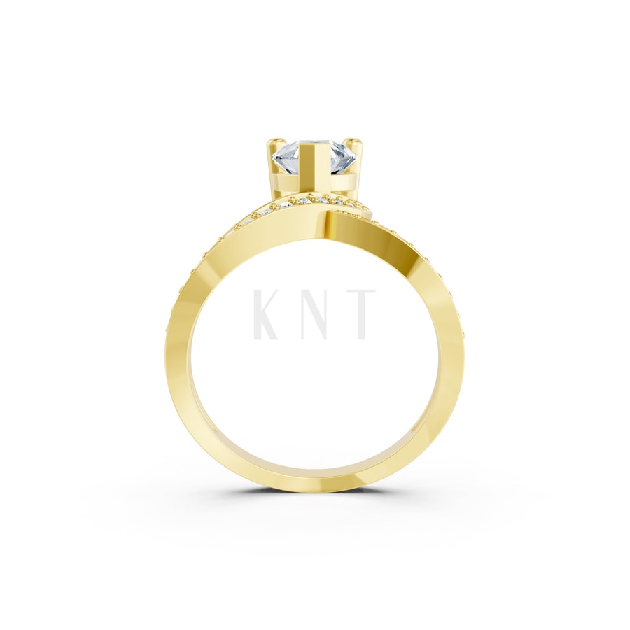 Nhẫn Nữ EURO Style RNN34 Vàng Gold thiết kế phá cách, sang trọng