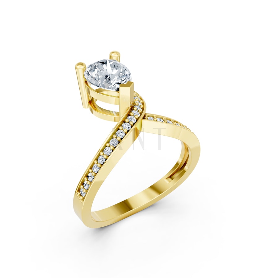 Nhẫn Nữ EURO Style RNN34 Vàng Gold thiết kế tinh tế, sang trọng