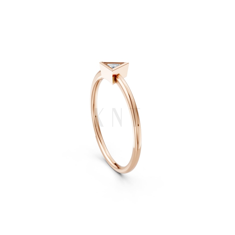 NHẪN NỮ EURO STYLE – RN114 vàng hồng Rose Gold phong cách trẻ trung, nổi bật