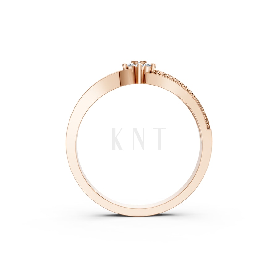 Nhẫn Nữ EURO Style RNN21 vàng hồng Rose Gold phong cách trẻ trung, nổi bật