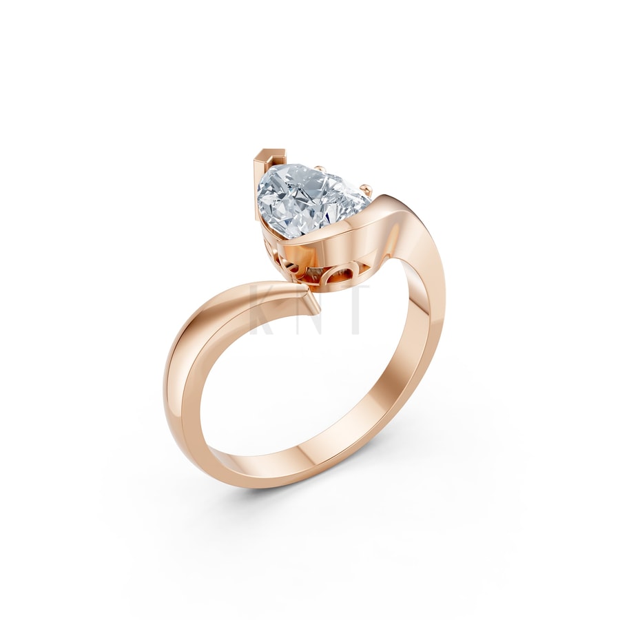 Nhẫn Nữ EURO Style RNN35 vàng hồng Rose Gold họa tiết ấn tượng, cá tính