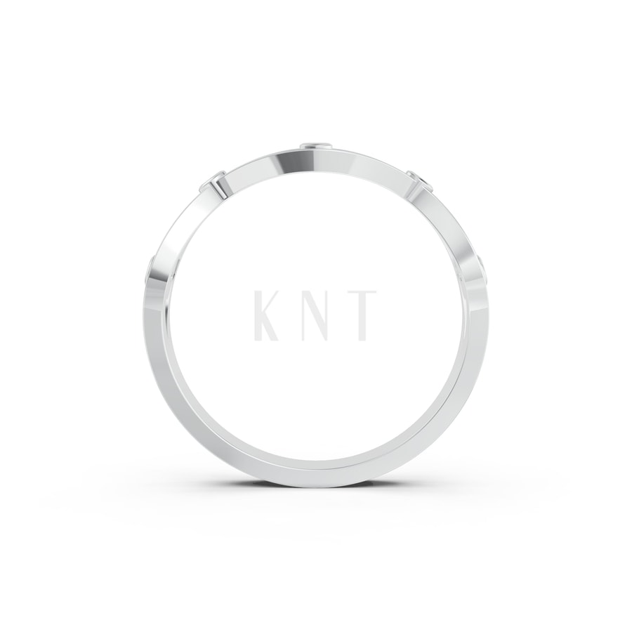 NHẪN NỮ EURO STYLE – RNN36 vàng trắng White Gold vàng sáng, đường nét sắc sảo, tinh tế