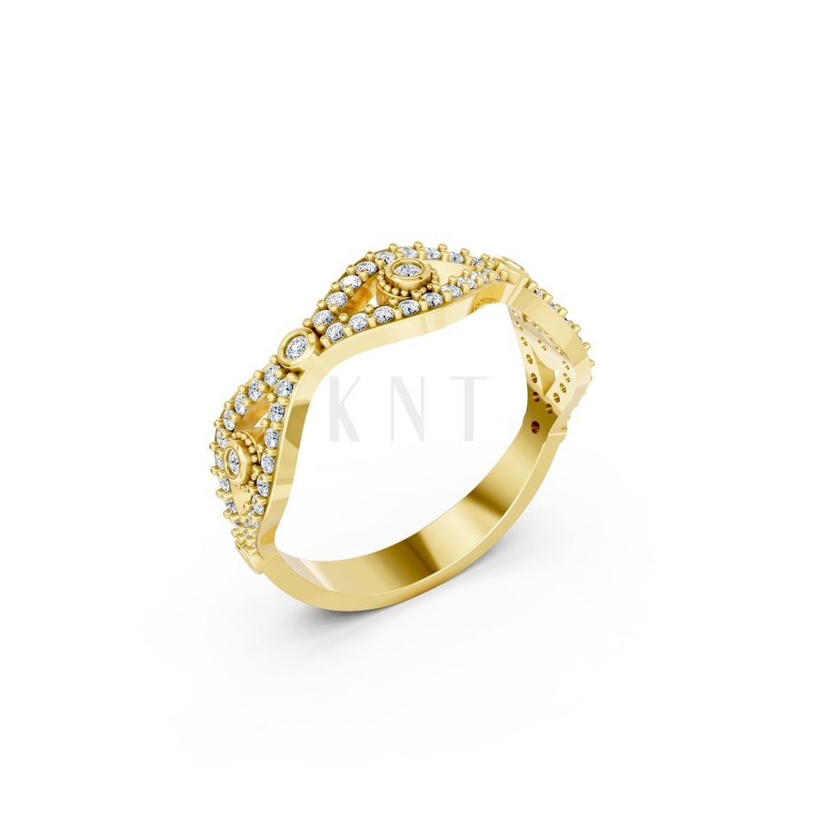 NHẪN NỮ EURO STYLE – RNN37 Vàng Gold thiết kế tinh tế, sang trọng