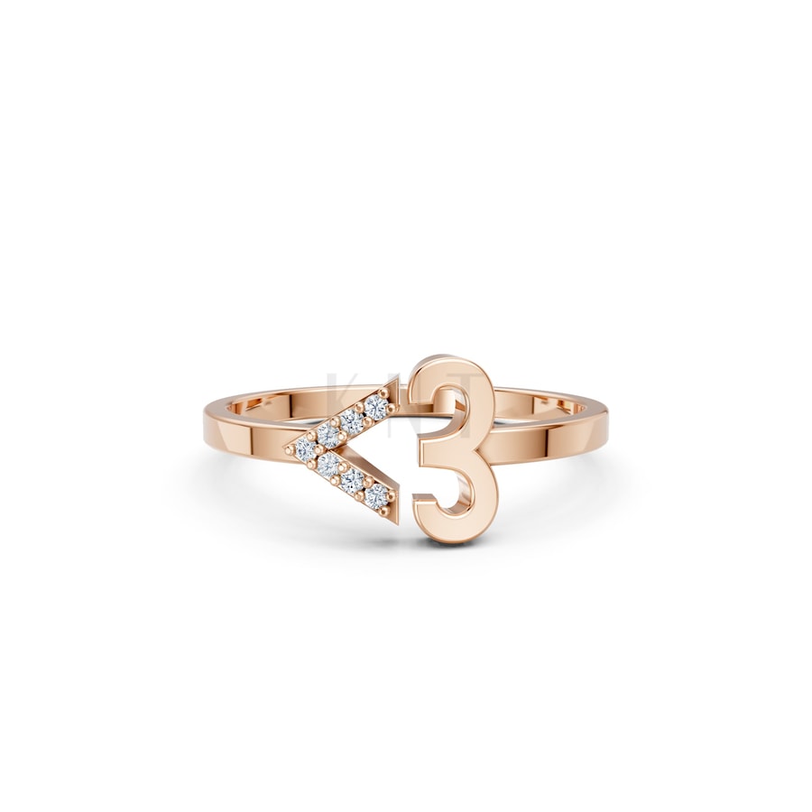 Nhẫn Nữ EURO Style – RNN39 vàng hồng Rose Gold vàng đẹp, kiểu dáng trẻ trung, độc đáo