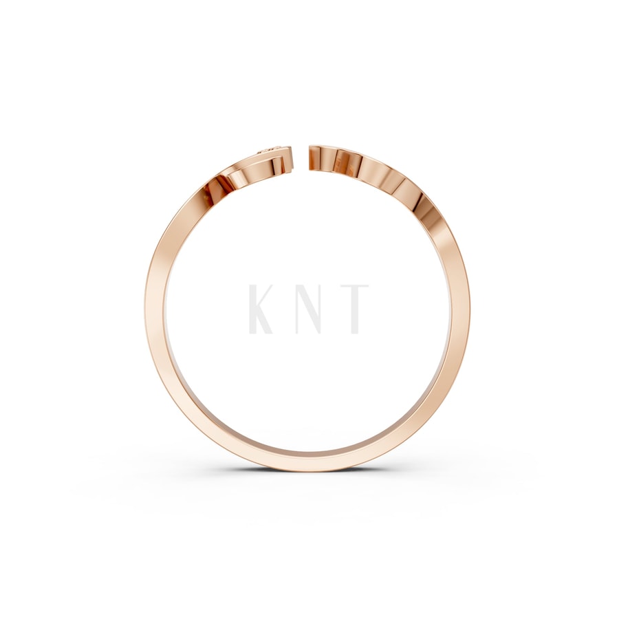 Nhẫn Nữ EURO Style – RNN40 vàng hồng Rose Gold phong cách trẻ trung, nổi bật