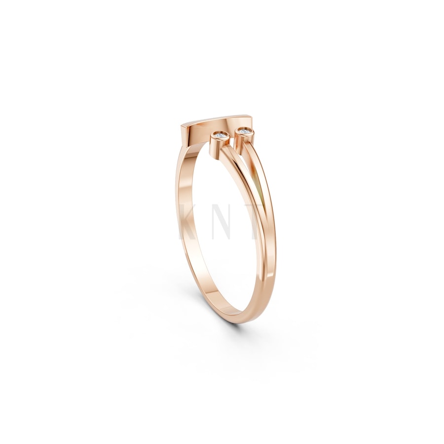 Nhẫn Nữ EURO Style – RNN41 vàng hồng Rose Gold phong cách trẻ trung, nổi bật