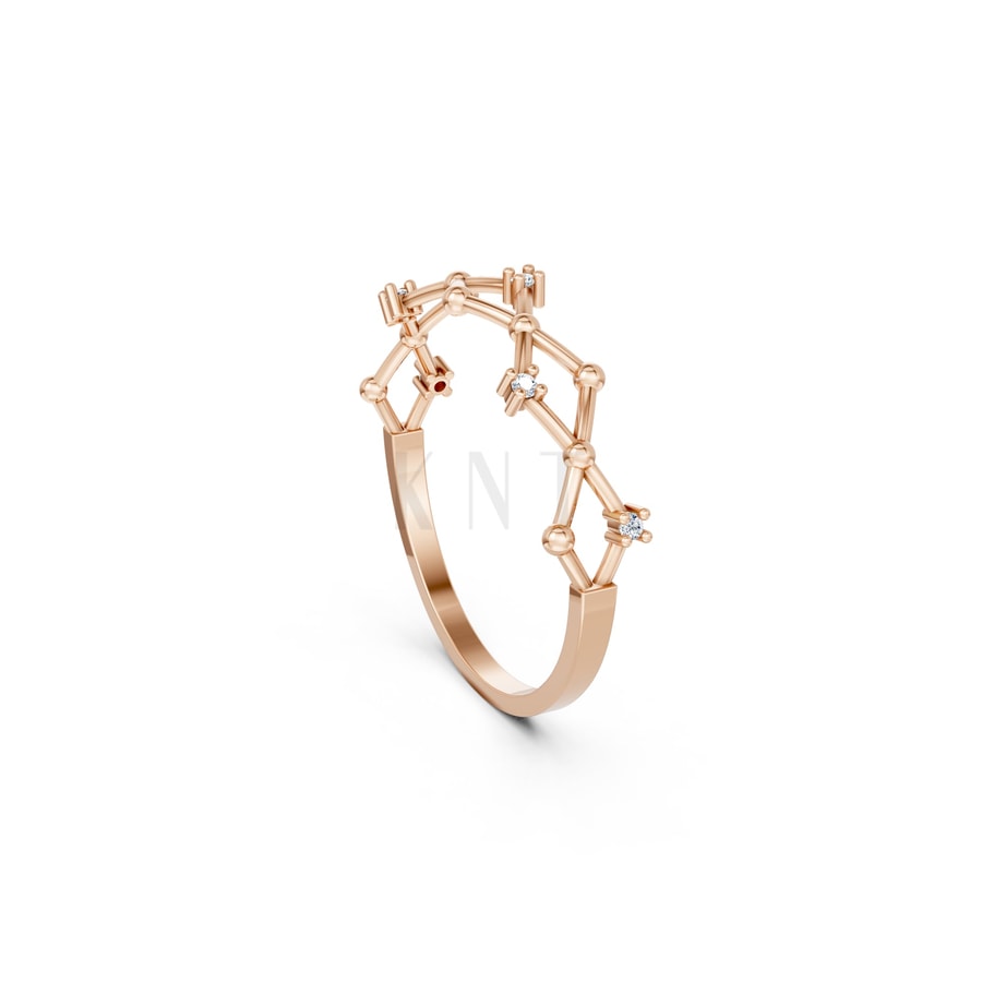 Nhẫn Nữ EURO Style – RNN44 vàng hồng Rose Gold phong cách trẻ trung, nổi bật