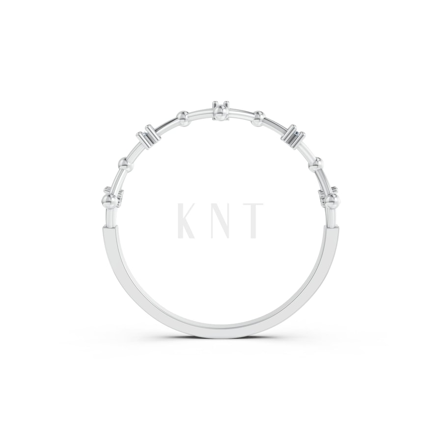 Nhẫn Nữ EURO Style – RNN44 vàng trắng White Gold vàng sáng, đường nét sắc sảo, tinh tế