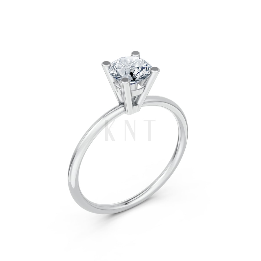 Nhẫn Nữ EURO Style – RNN48 vàng trắng White Gold kiểu dáng hiện đại, nổi bật