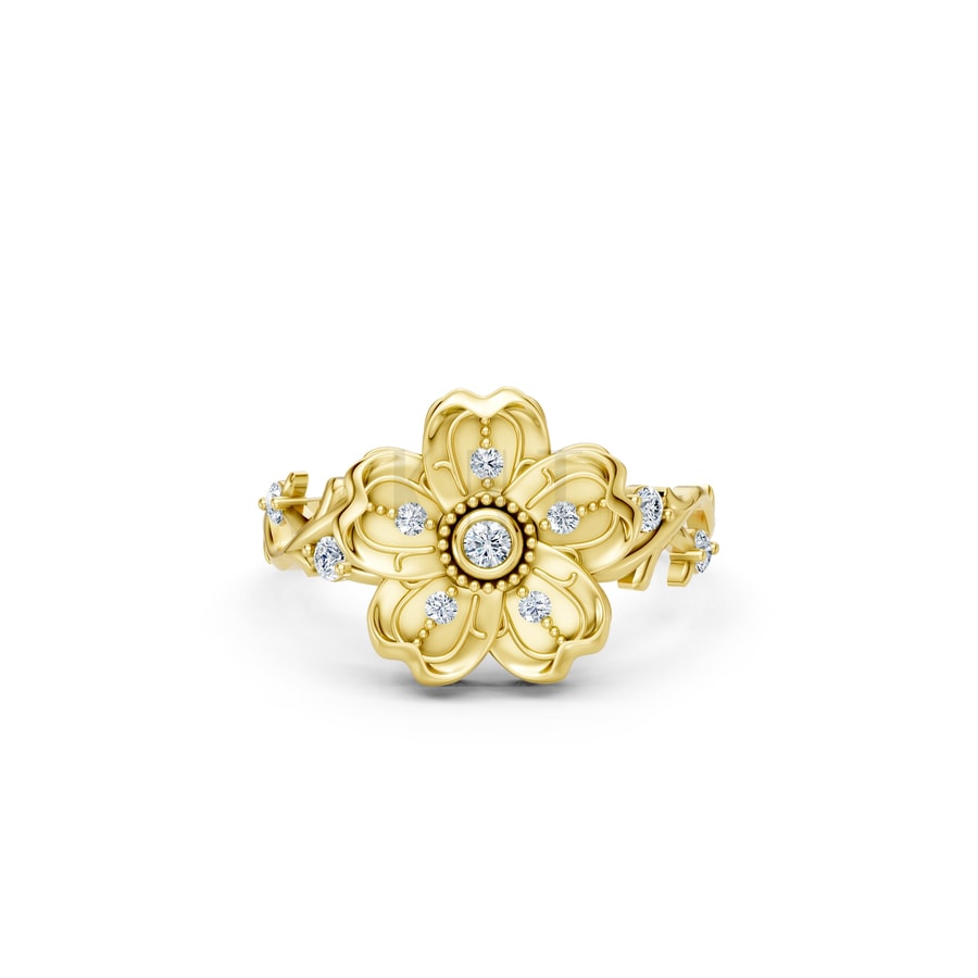 NHẪN NỮ EURO STYLE – RNN63 Vàng Gold thiết kế phá cách, sang trọng