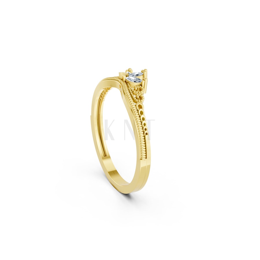 NHẪN NỮ EURO STYLE – RNN71 Vàng Gold thiết kế phá cách, sang trọng