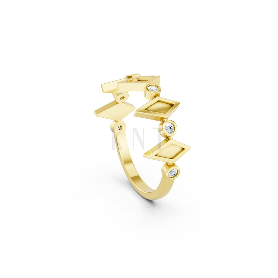 NHẪN NỮ EURO STYLE – RNN84 Vàng Gold thiết kế phá cách, sang trọng