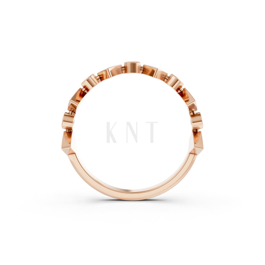 NHẪN NỮ EURO STYLE – RNN85 vàng hồng Rose Gold vàng đẹp, kiểu dáng trẻ trung, độc đáo