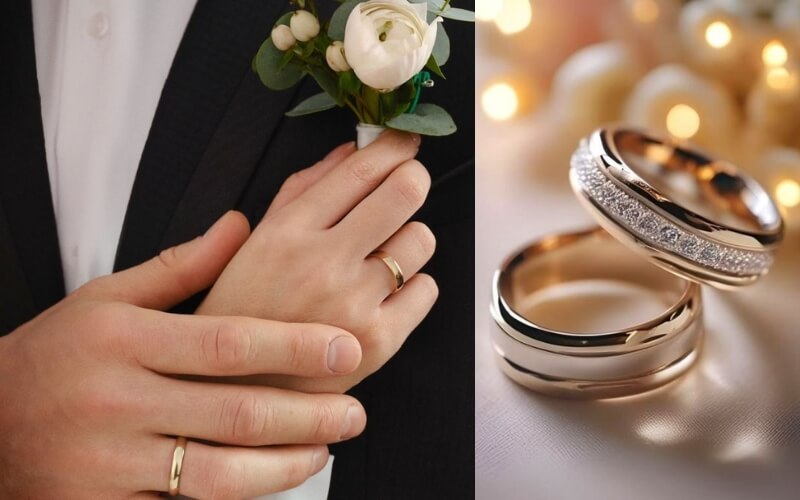 Cặp nhẫn cưới vàng 18K là một sự lựa chọn hoàn hảo cho ngày cưới