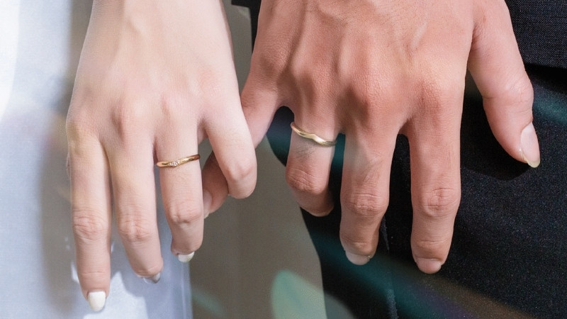 Cặp nhẫn cưới vàng 980